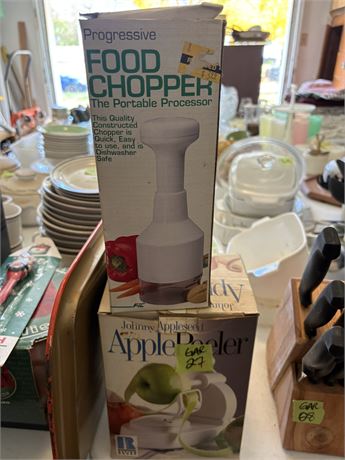Food Chopper, Apple Pealer