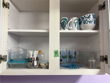 Dishes, Cupboard Lot