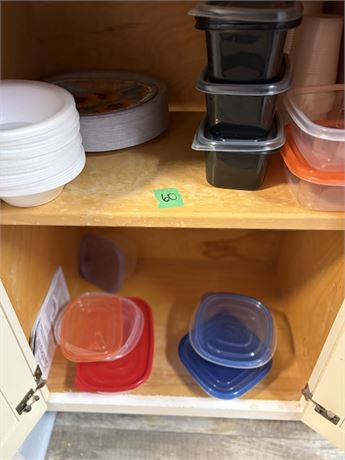 Storage Containers, Paper Plates
