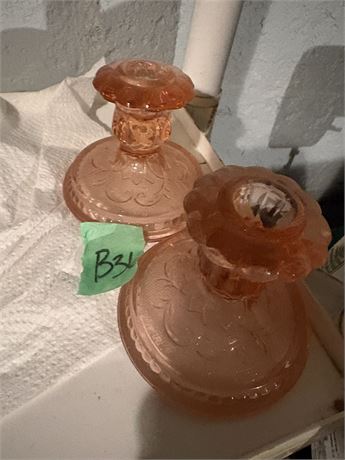 Glass Candle Holders