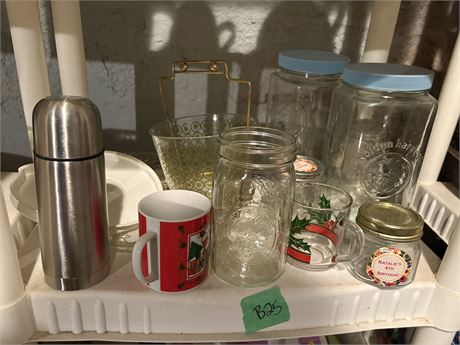 Glass Containers, Mugs