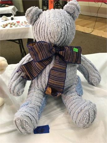 Homemade Blue Chenille Bear