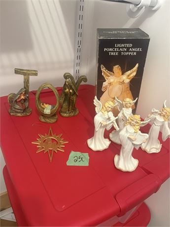 Christmas Decor, Nativity, Angels