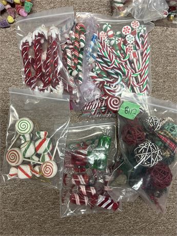 Christmas Ornaments, Candy Canes, Candy