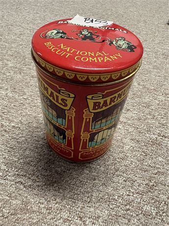Vintage Nabisco Barnum Animal Crackers Tin, Replica 1914 Design