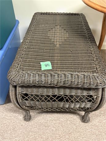 Wicker Storage Coffee Table