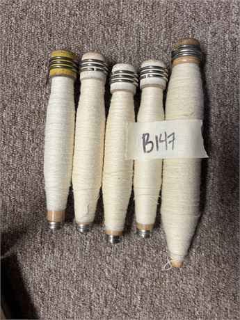 Vintage Wooden Textile Bobbins