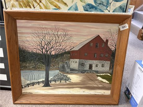 Painted Wall Art, Barn