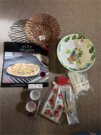 Serving Basket, Parrot Bowl, Grill Sheets, Bags