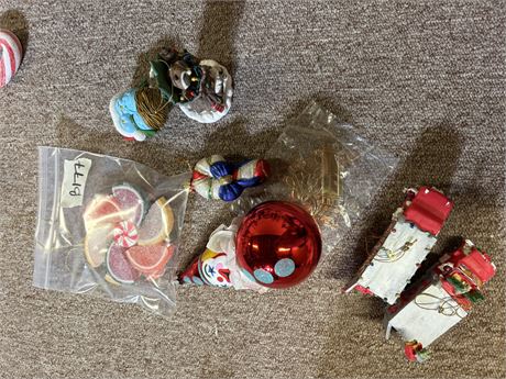 Christmas Decor, Candies, Ornaments