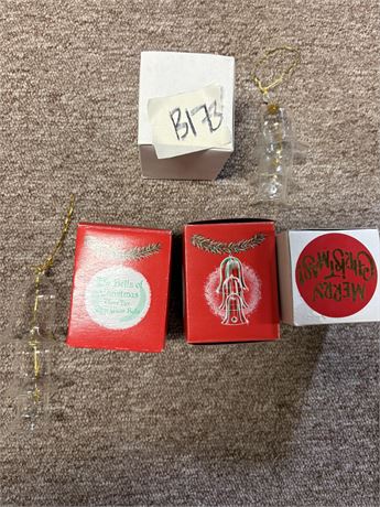 Christmas Ornaments, Glass Bells