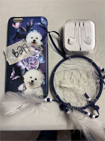 Phone Case, Apple EarBuds,