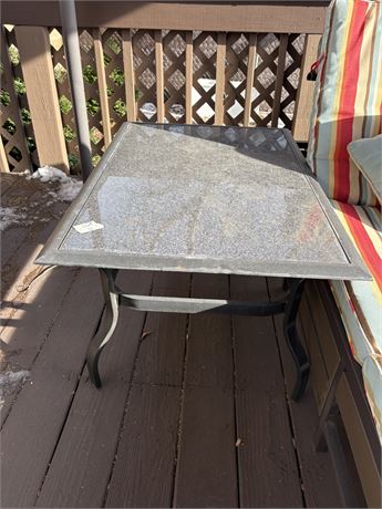 Glass Top Patio Table
