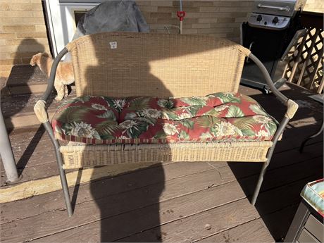 Wicker Bench