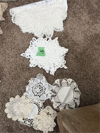 Vintage Crocheted Lace Table Doilies