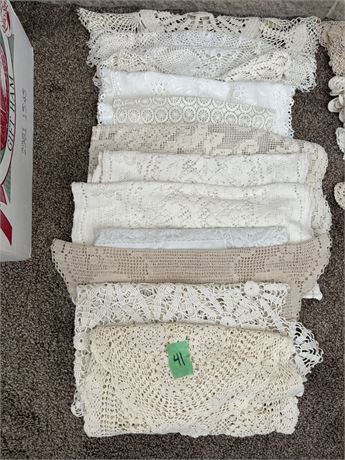 Vintage Crocheted Lace Runners