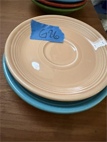 Homer Laughlin China Fiesta Saucers (2)