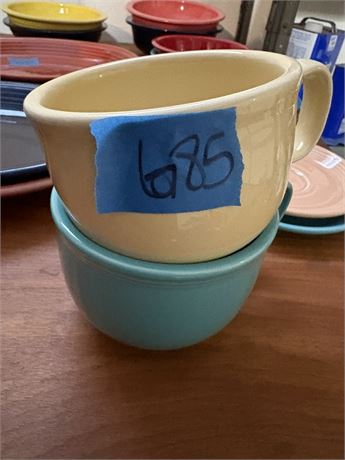 Homer Laughlin China Fiesta Mugs (2)