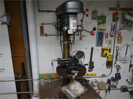 Nice Drill Press with Vice  Basement