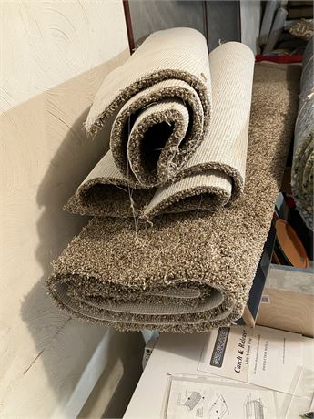 Carpeting Remnants and Approx 250 sq ft. of padding