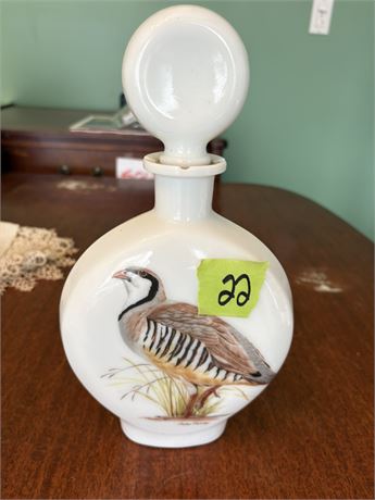 Dant Distillery Field Birds Whiskey Decanter, 1969 Chukar Patridge