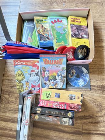 VHS and DVDs
