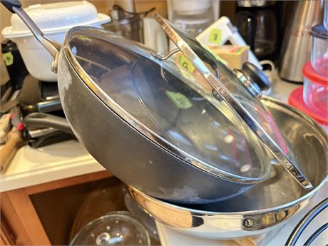 Pans, Calphalon, Stainless Steel Pan with Lid