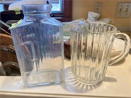 Glass Pitchers (2)