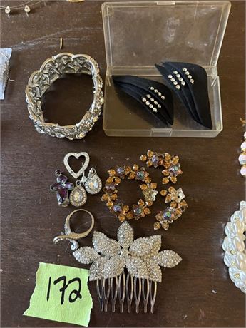 Pins, Hair Comb, Ring, Earrings