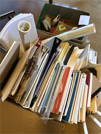 Paper, Folders, Glasses