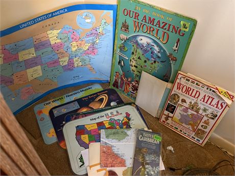 World Books, Maps, Placemats