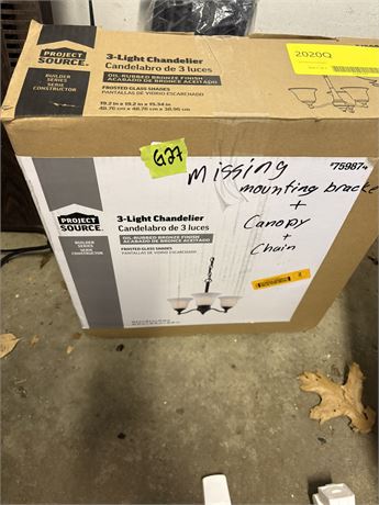 Light Fixture, Missing Pieces