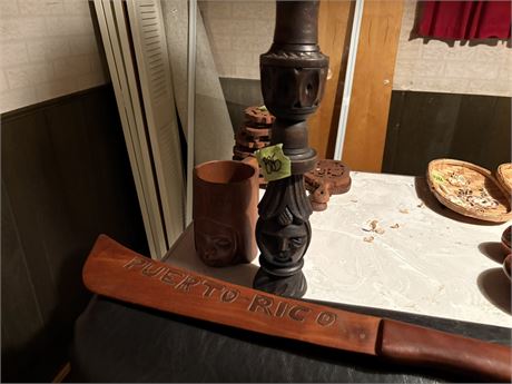 Carved Wood Decor, Puerto Rico Knife