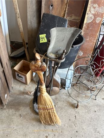 Fireplace Tools, Vintage Bellow