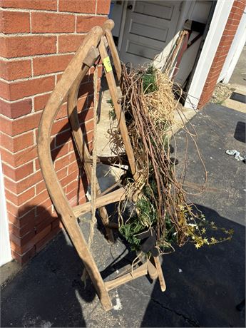 Vintage Sled Decor