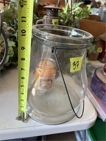 Large Glass Jar for Candle or Decor