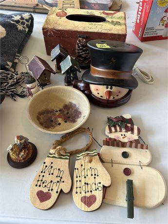 Holiday Decor, Snowman Wax Melter