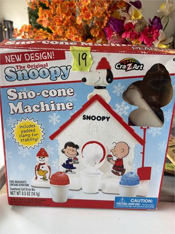 Snoopy Sno-Cone Machine