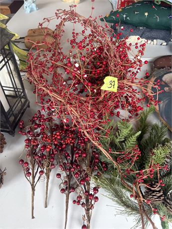 Berry and Pine Decor