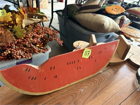 Wood Watermelon and Shelf