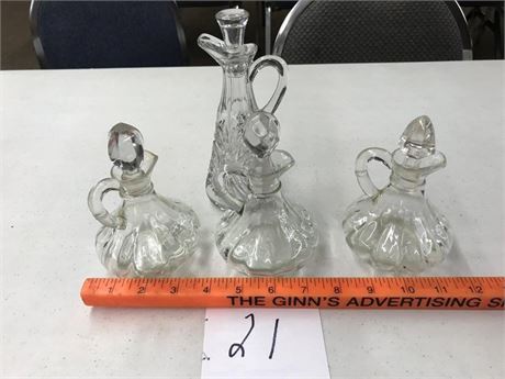Glass Oil & Vinegar  Decanters