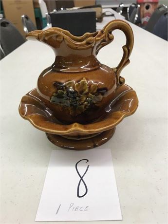 McCoy? Pottery Stoneware Pitcher/Basin
