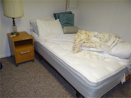 Full Bed and Night Stand