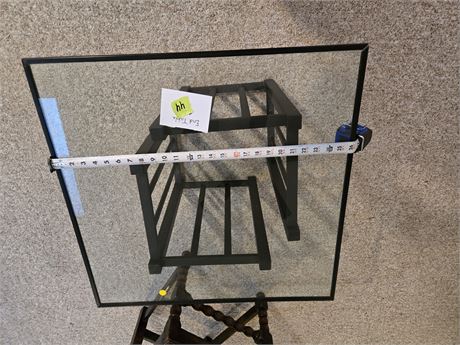 Glass End Table