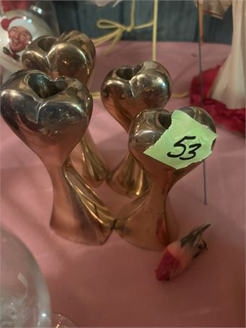 Vintage Brass Candleholders