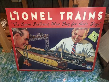 Lionel Trains Sign