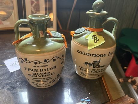 Vintage Irish Whiskey Jars