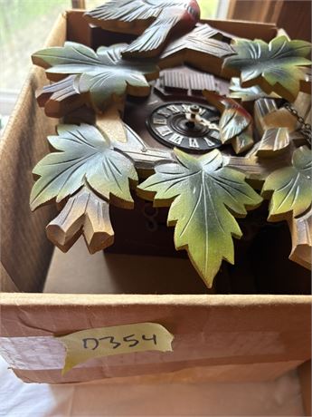 Vintage German Cuckoo Clock (Loose Bird Piece)