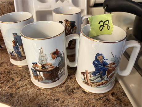 Norman Rockwell Coffee Mugs