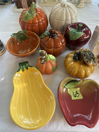 Fall Candles and Dishes